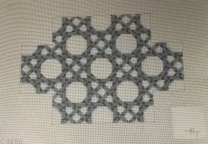 * Associated Talents BC328G Gray Caning Pattern Brick