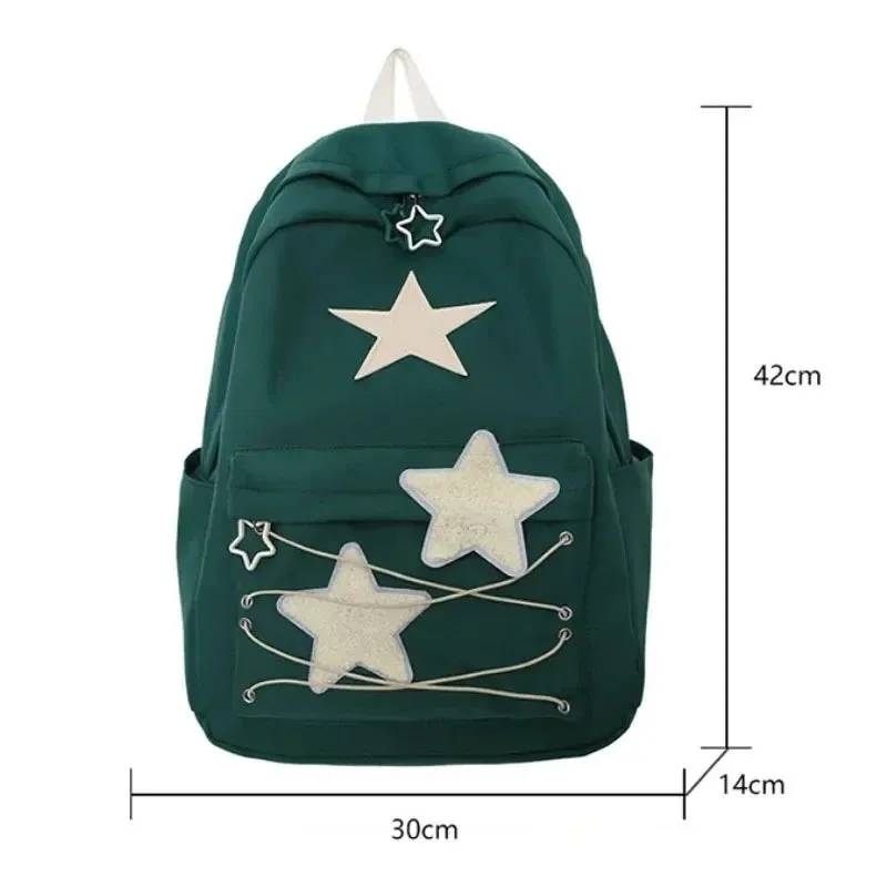 🌟 Kawaii Starry Backpack 🎒 | Y2K Japanese Streetwear for Trendy Students ✨