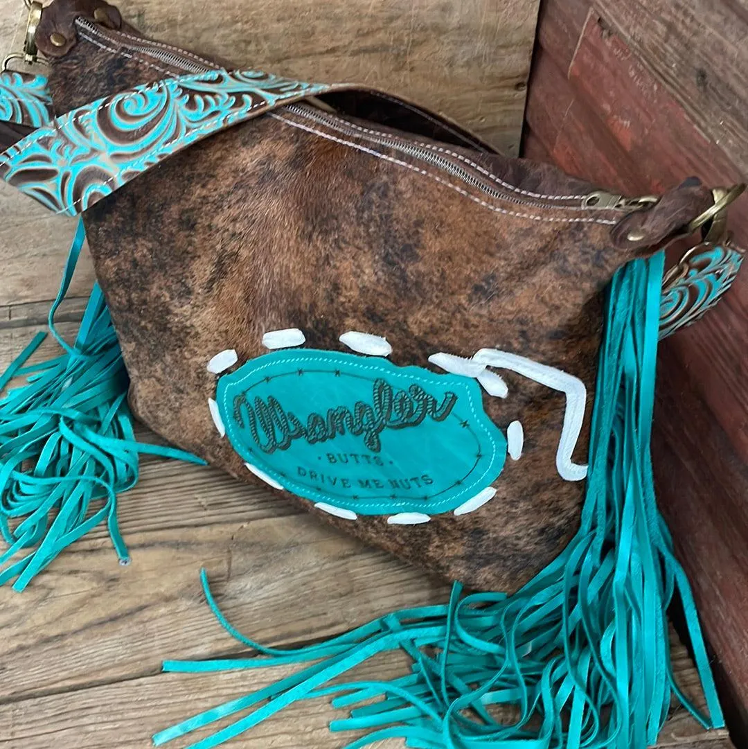 013 Oakley - Red Brindle w/ Wrangler Butts Patch