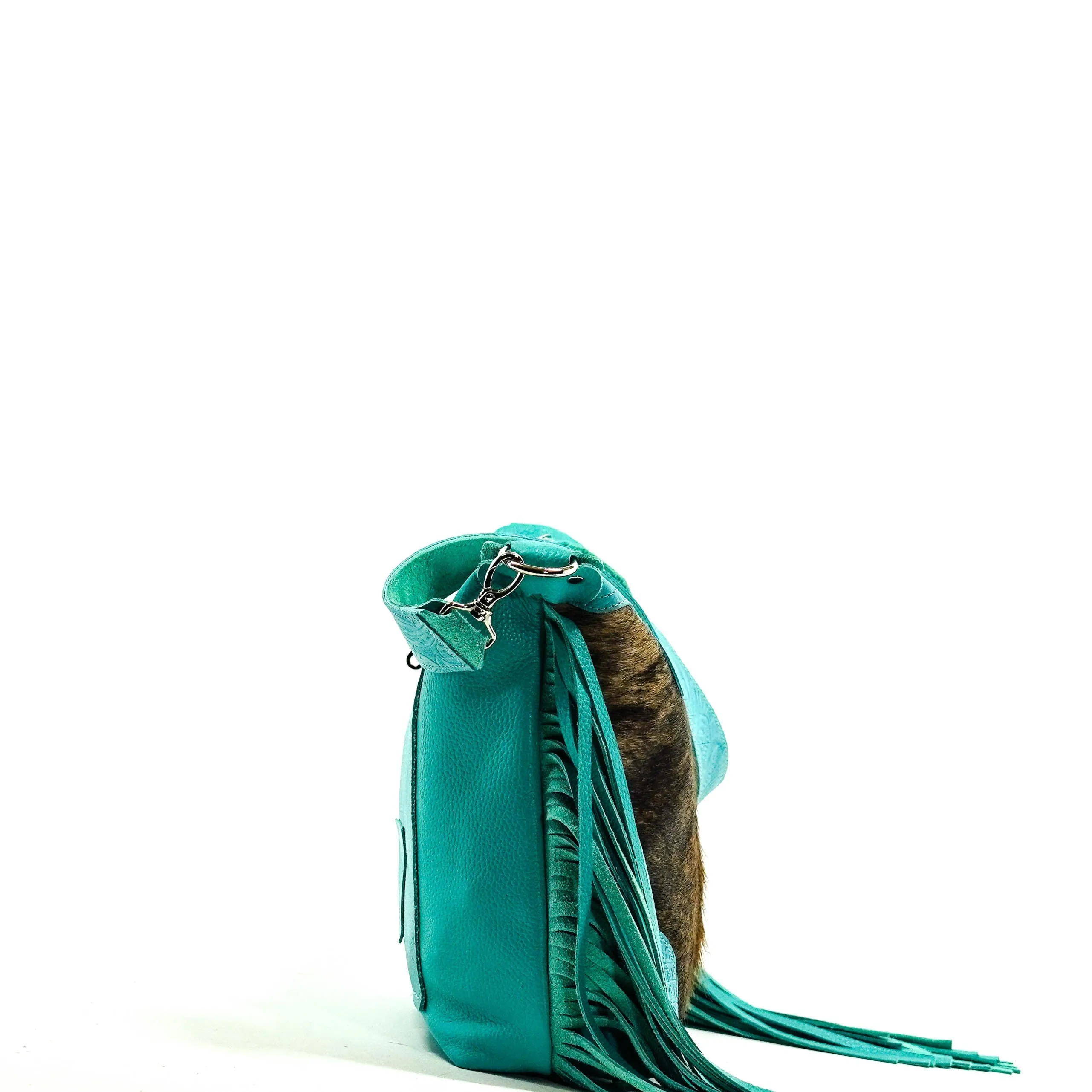 014 Oakley - Centered Brindle w/ Turquoise Denver Tool