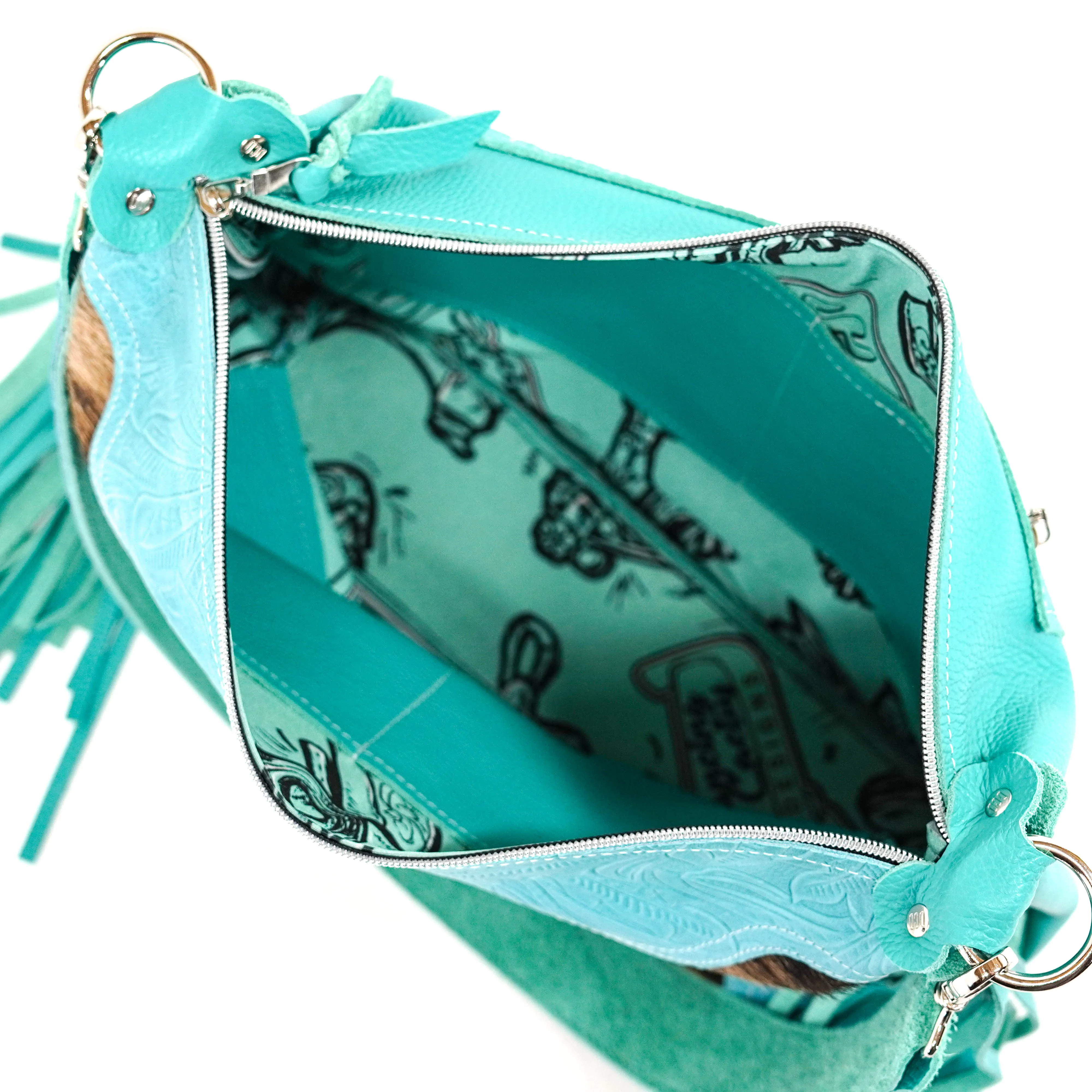 014 Oakley - Centered Brindle w/ Turquoise Denver Tool