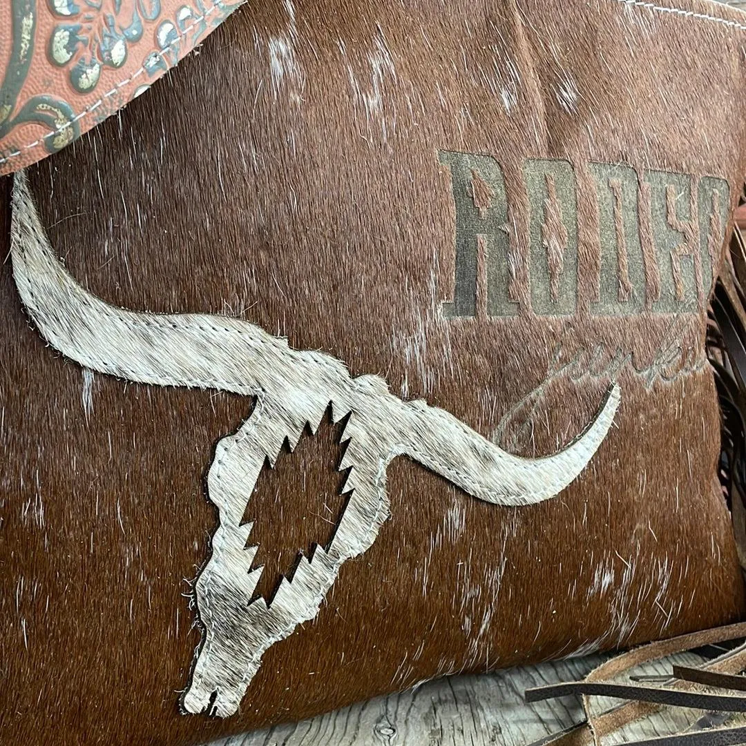 036 Maren - Longhorn w/ Skull & Rodeo Junkie Design