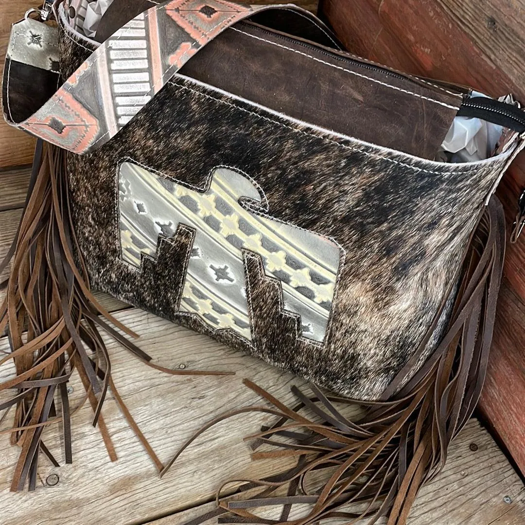 040 Maren - Brindle w/ Adobe Navajo Firebird Design
