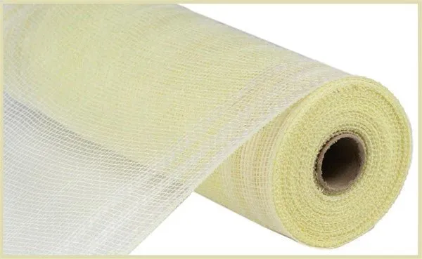 10" Faux Jute/Pp/Border Stripe: Cream (10 Yards) RY832483