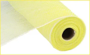 10" Irid Foil Mesh: Iridescent Pastel Yellow/White (10 Yards) RY8501C9