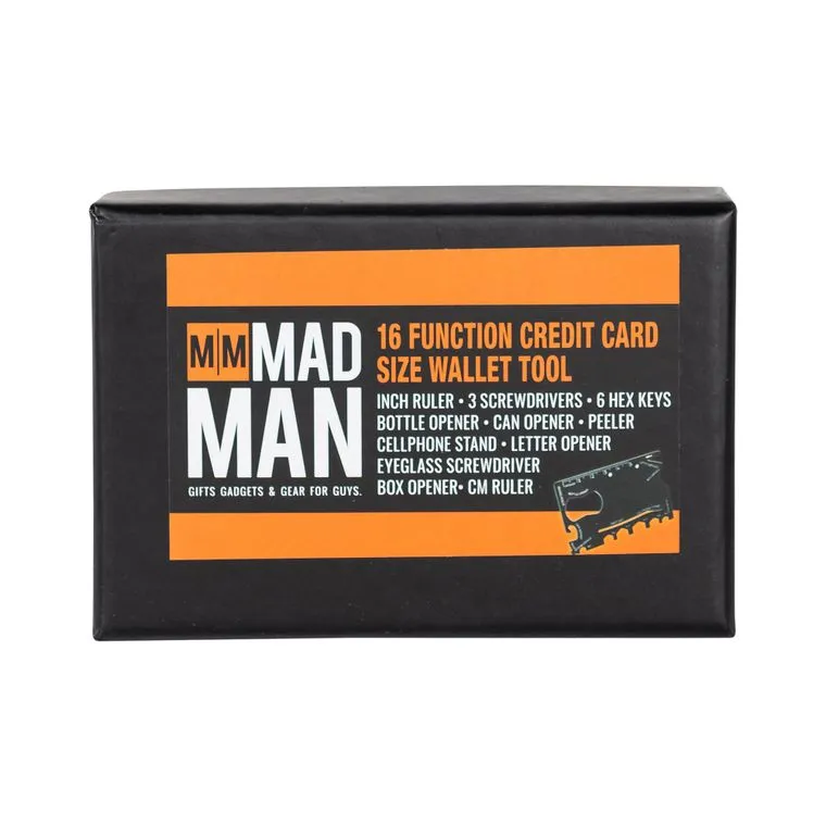 16 Function Credit Card Size Wallet Tool