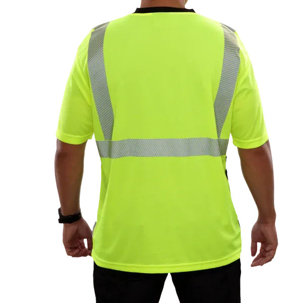 24-102CT-LB Hi-Vis Safety T-shirt with Comfort Trim