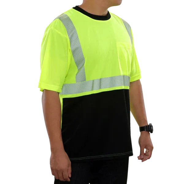 24-102CT-LB Hi-Vis Safety T-shirt with Comfort Trim