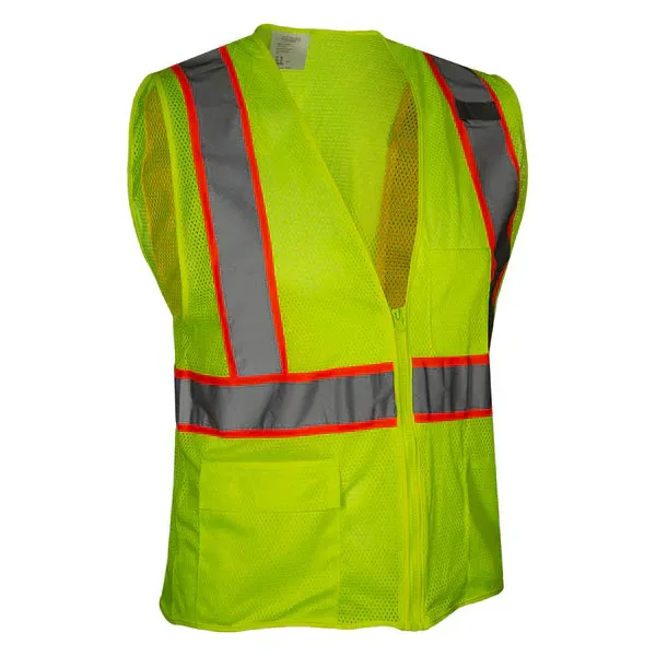 24-586 Safety Vest w/ Contrasting Stripe