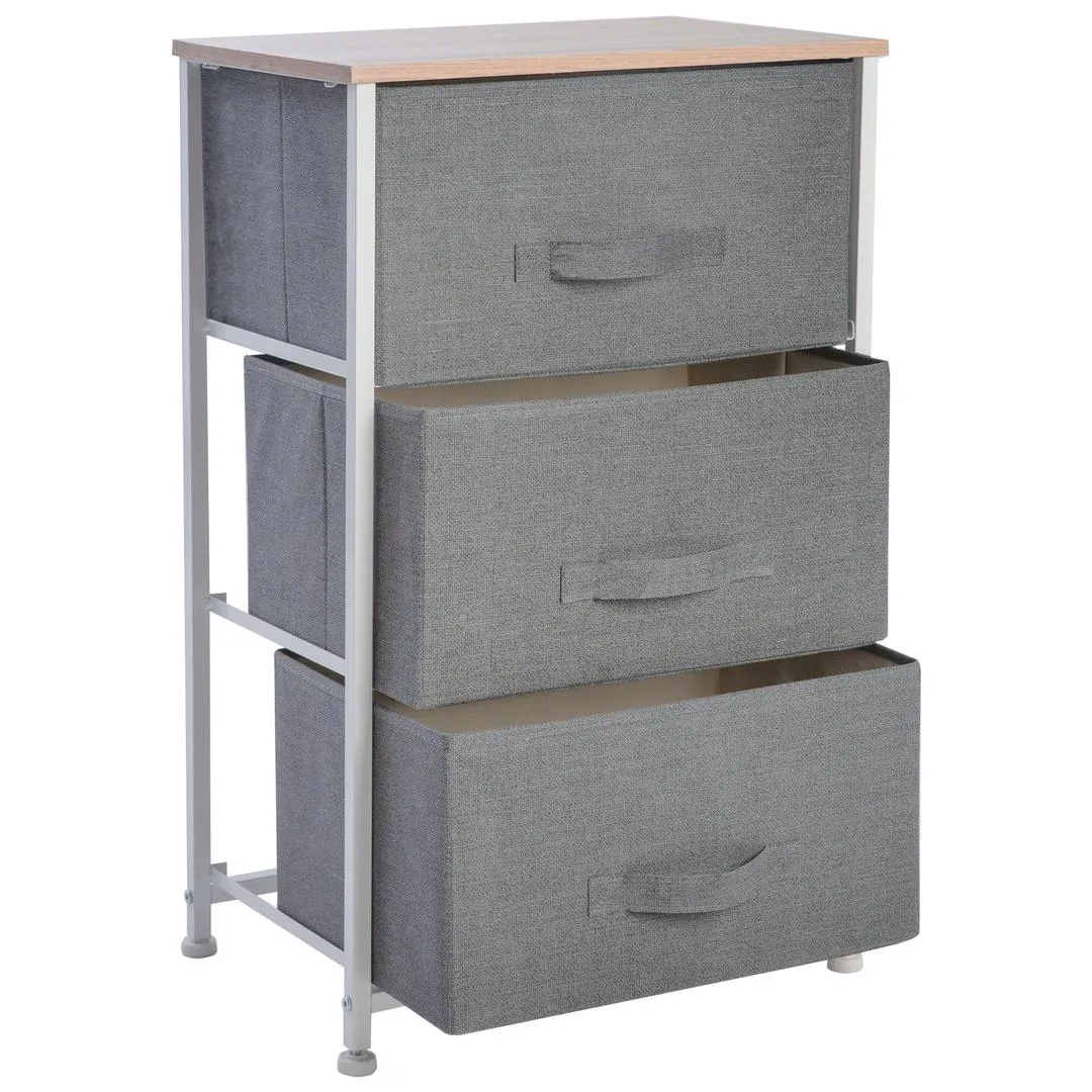 3 Drawer Foldable Storage Chest 17.75"x12"x29"