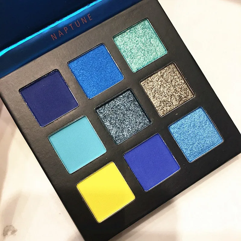 9 Color Shimmer Pigmented Eyeshadow