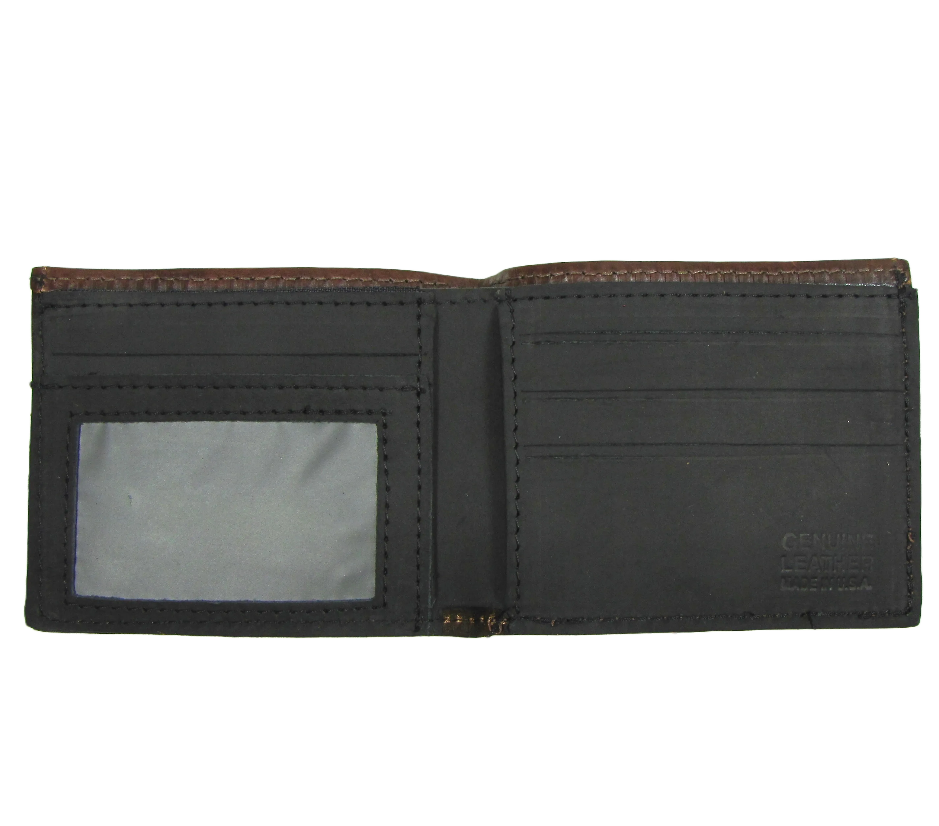 AB330-CA  Antique Finish Slim Billfold-California