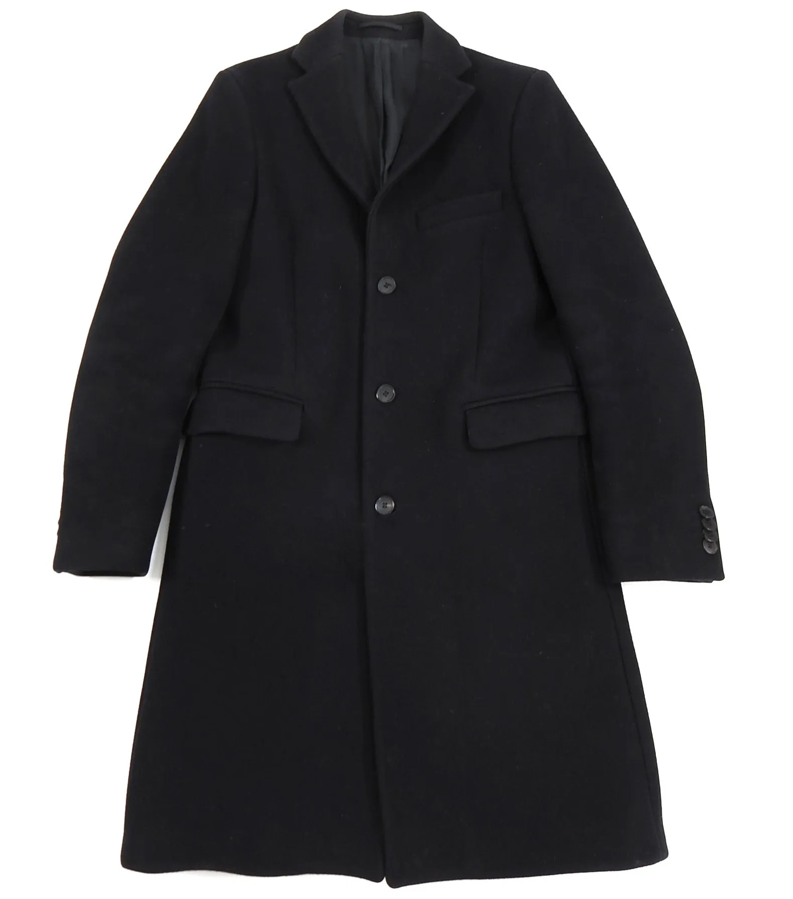 Acne Studios Black Wool Garret Coat - M