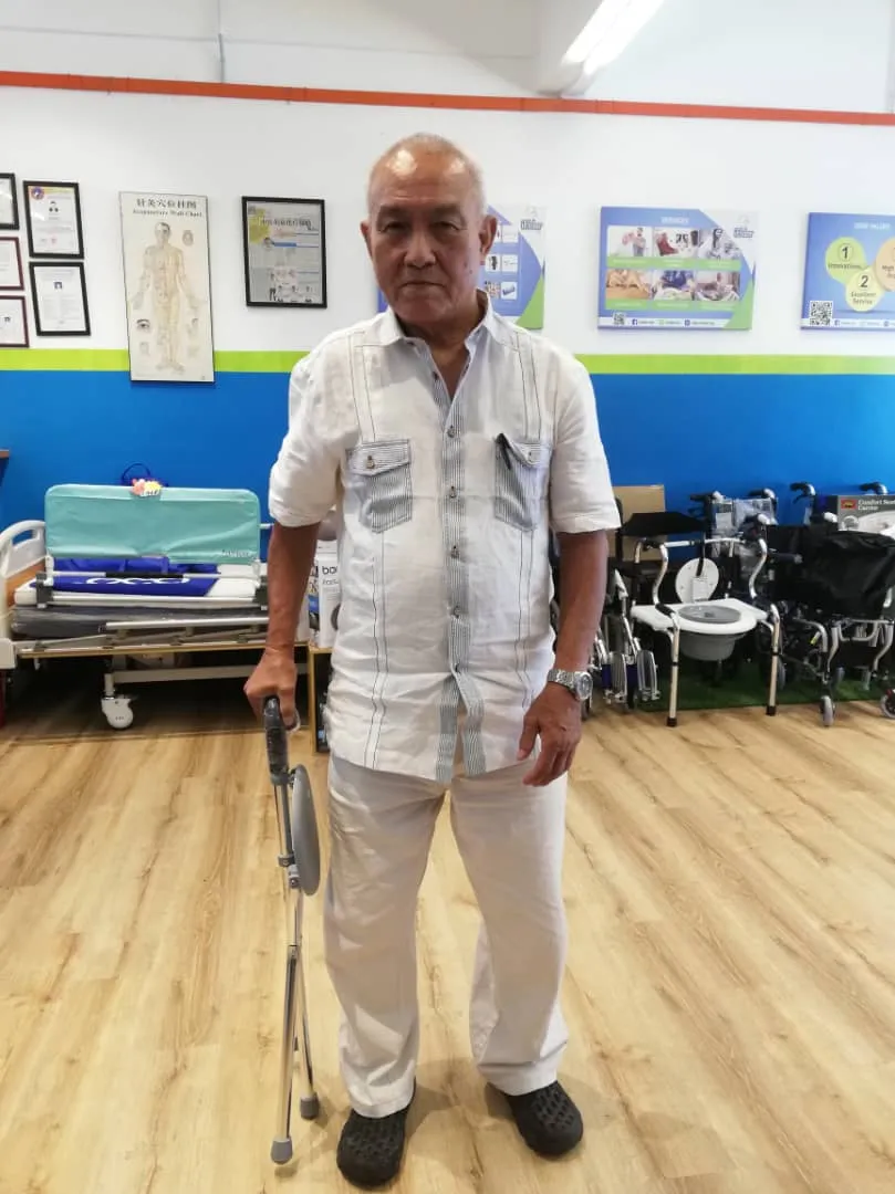 Adjustable and Foldable Portable Seat Cane Grey | Fair