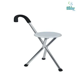 Adjustable and Foldable Portable Seat Cane Grey | Fair