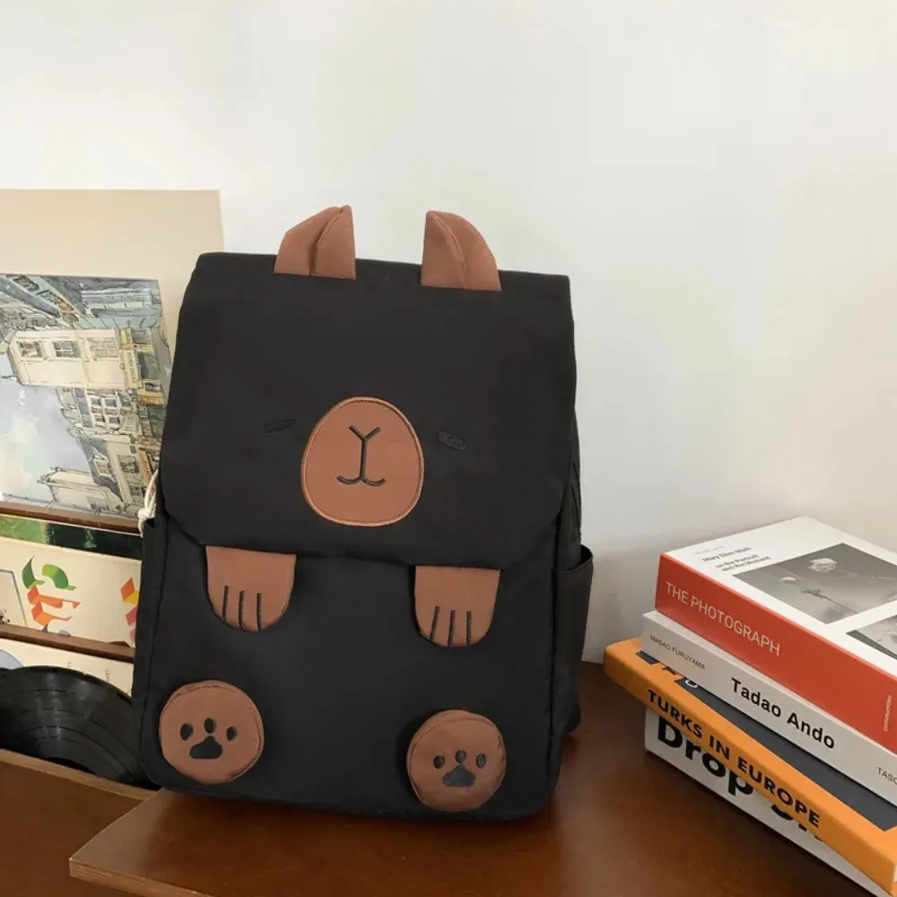 Adorable Kawaii Capybara Backpack 🐾 | Large Capacity Travel Bag 🎒 | Perfect for Students & Couples 💕 | Waterproof Crossbody Handbag 🎁