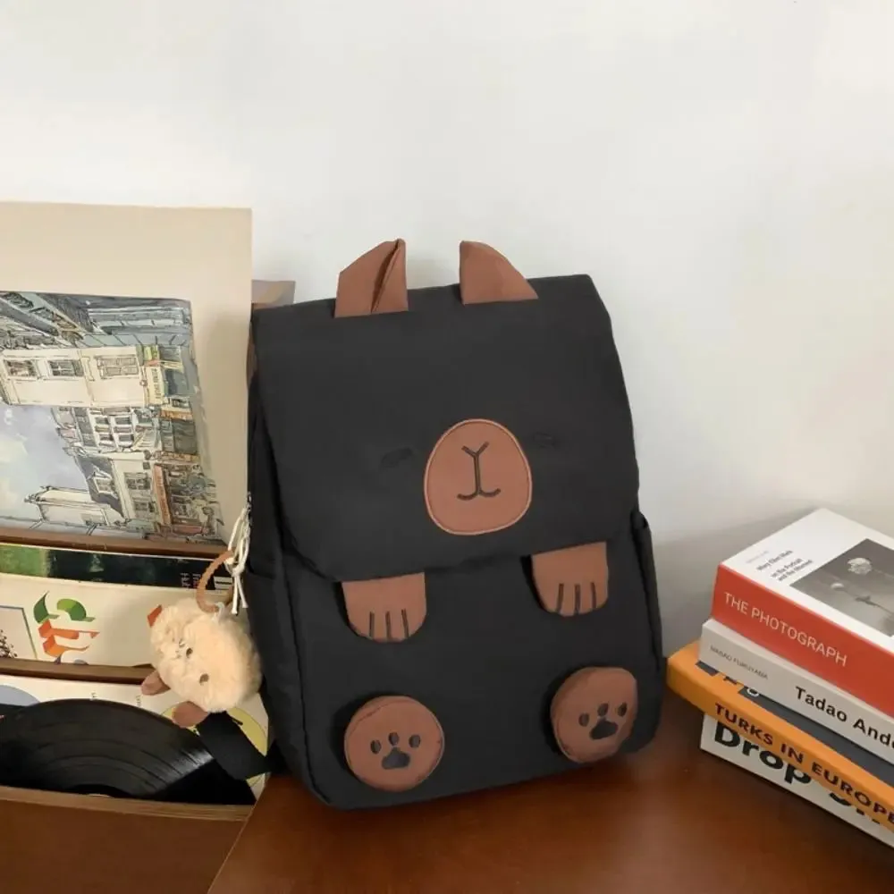 Adorable Kawaii Capybara Backpack 🐾 | Large Capacity Travel Bag 🎒 | Perfect for Students & Couples 💕 | Waterproof Crossbody Handbag 🎁