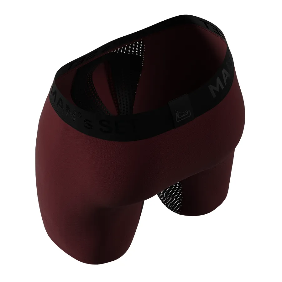 AirFlow Boxer Brief 7.6" OpenFly, Burgundy