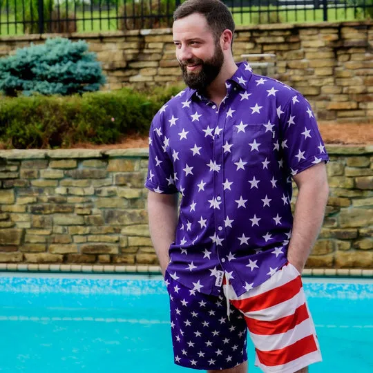 AMERICAN FLAG SWIM TRUNKS