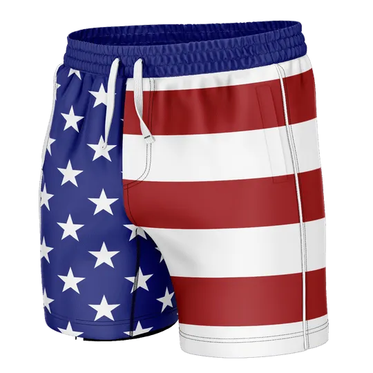 AMERICAN FLAG SWIM TRUNKS