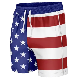 AMERICAN FLAG SWIM TRUNKS
