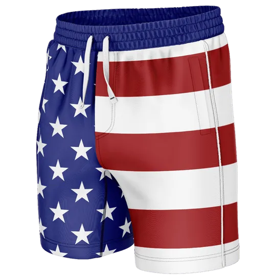 AMERICAN FLAG SWIM TRUNKS