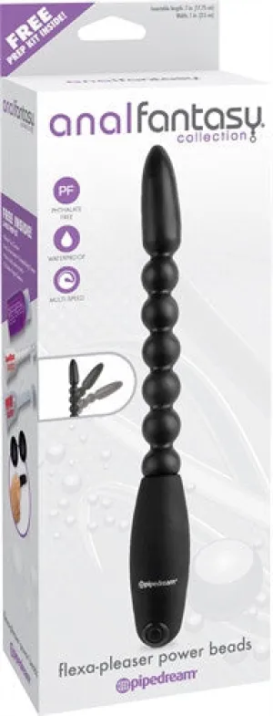 Anal Fantasy Collection Flexa-Pleaser Power Beads - Black
