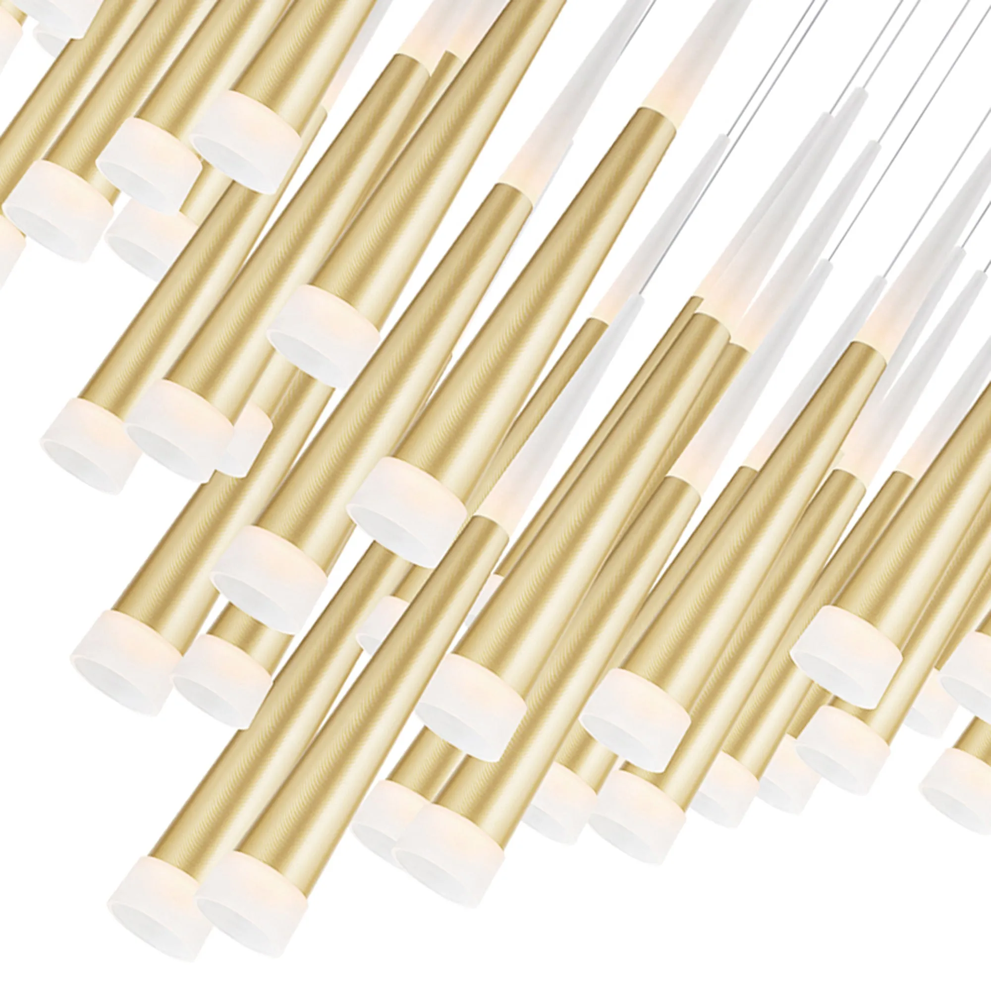 ANDES 36" LED MULTI LIGHT PENDANT-SATIN GOLD