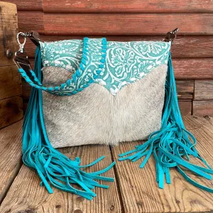 Annie - Grey Brindle w/ Turquoise Sand Tool