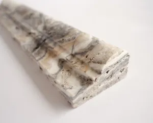Antico Onyx Travertine Honed 2 X 12 OG-1 Chair Rail Trim Moulding - Standard Quality - Lot of 20 PCS.