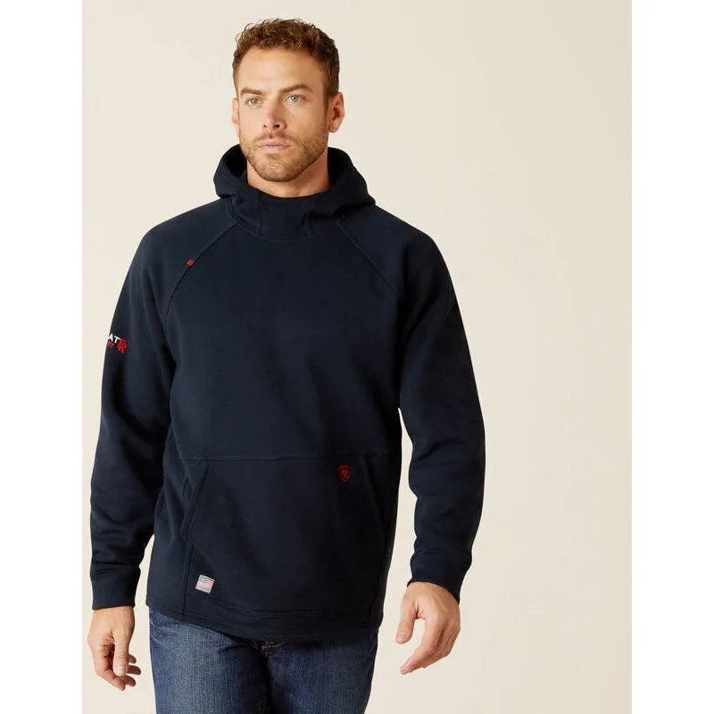 Ariat Men's Flame Resistant Primo Fleece 2.0 Water Repellent Hoodie Navy - 10053042