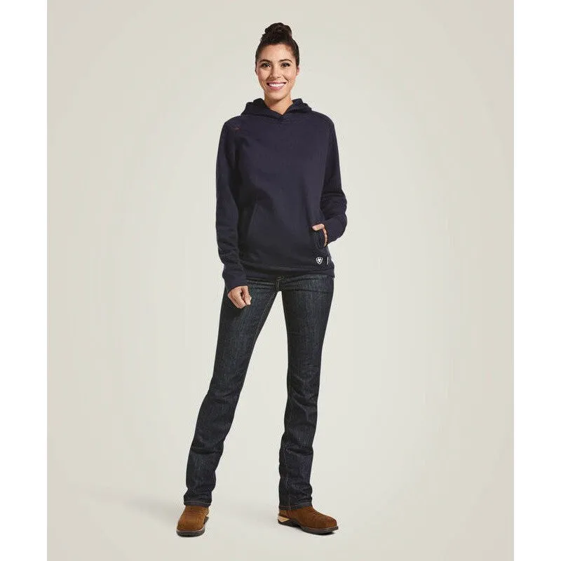 Ariat Women's Flame Resistant Rev Pullover Workwear Hoodie Navy - 10032833