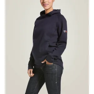 Ariat Women's Flame Resistant Rev Pullover Workwear Hoodie Navy - 10032833