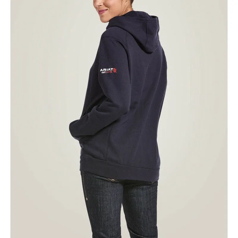 Ariat Women's Flame Resistant Rev Pullover Workwear Hoodie Navy - 10032833