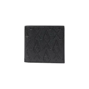 Armani Exchange Men's Wallet Black 100 Percent Polyester