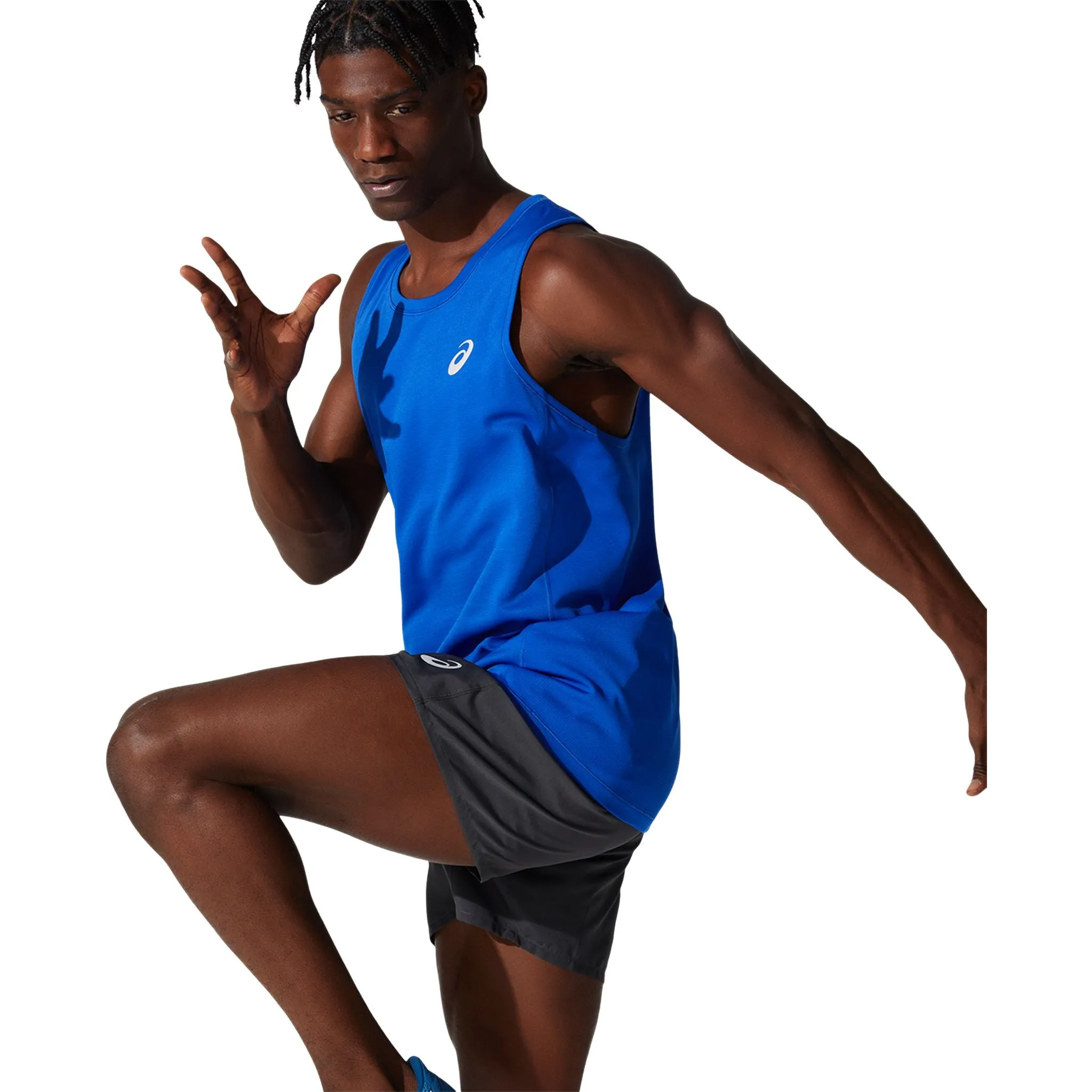 ASICS Silver Mens Singlet