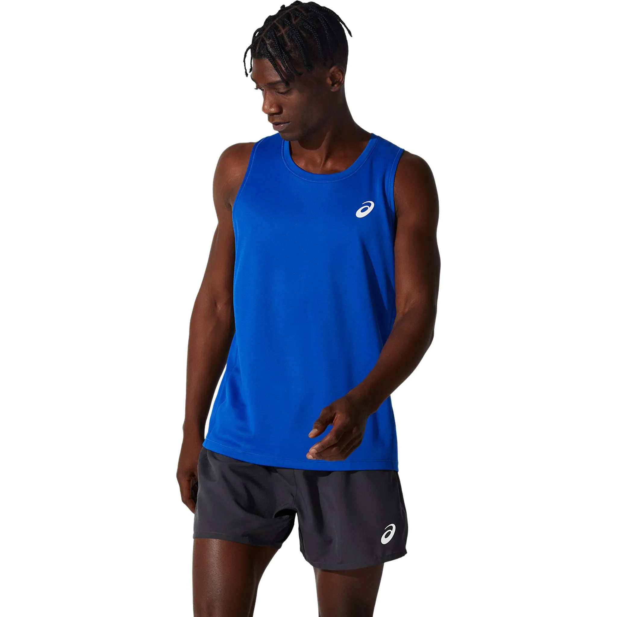 ASICS Silver Mens Singlet