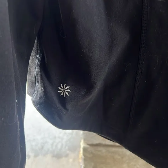 Athleta Black Lightweight Full Zip Jacket XL