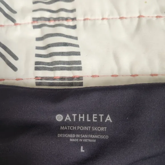 Athleta Match Point Skort Black Camo Large