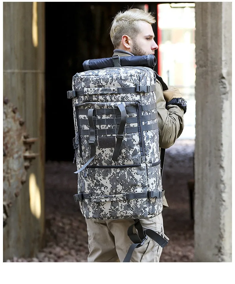Atlas Series Tactical Backpack, Camping/Deployment/Travel/Trekking, 50L