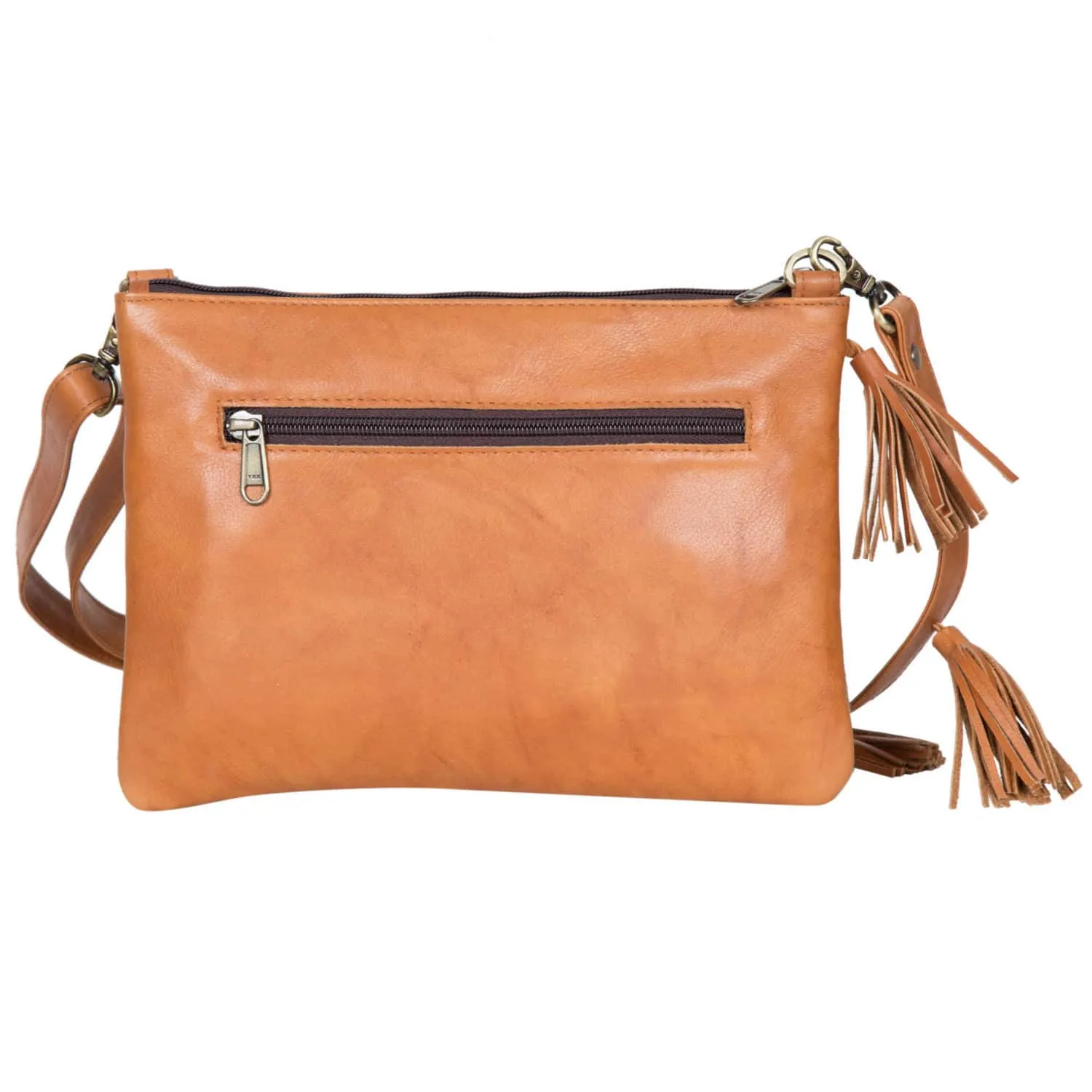 B70070TAN  Berlin Crossbody Tan and Hide