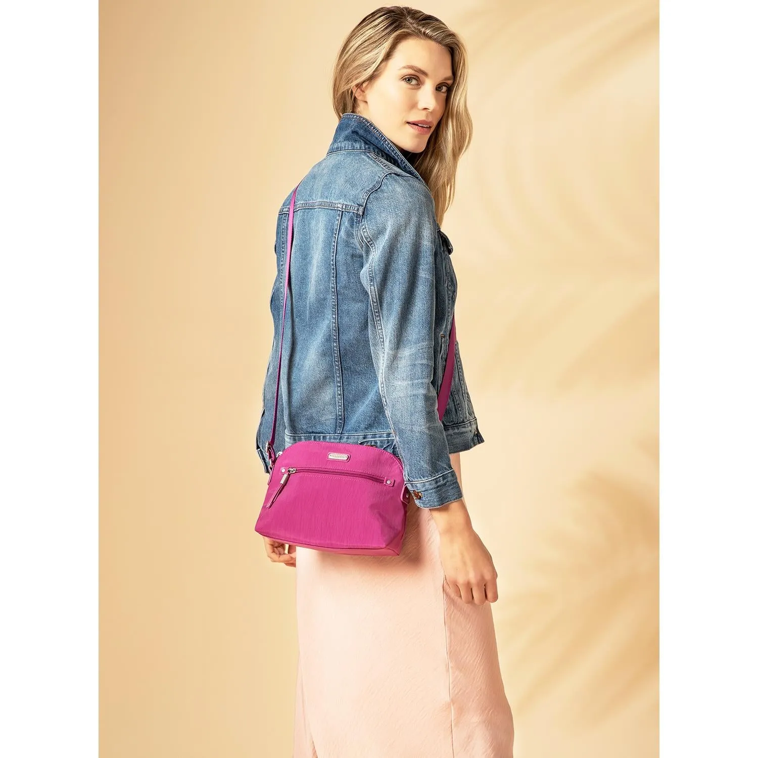 Baggallini Dome Crossbody Sterling Shimmer