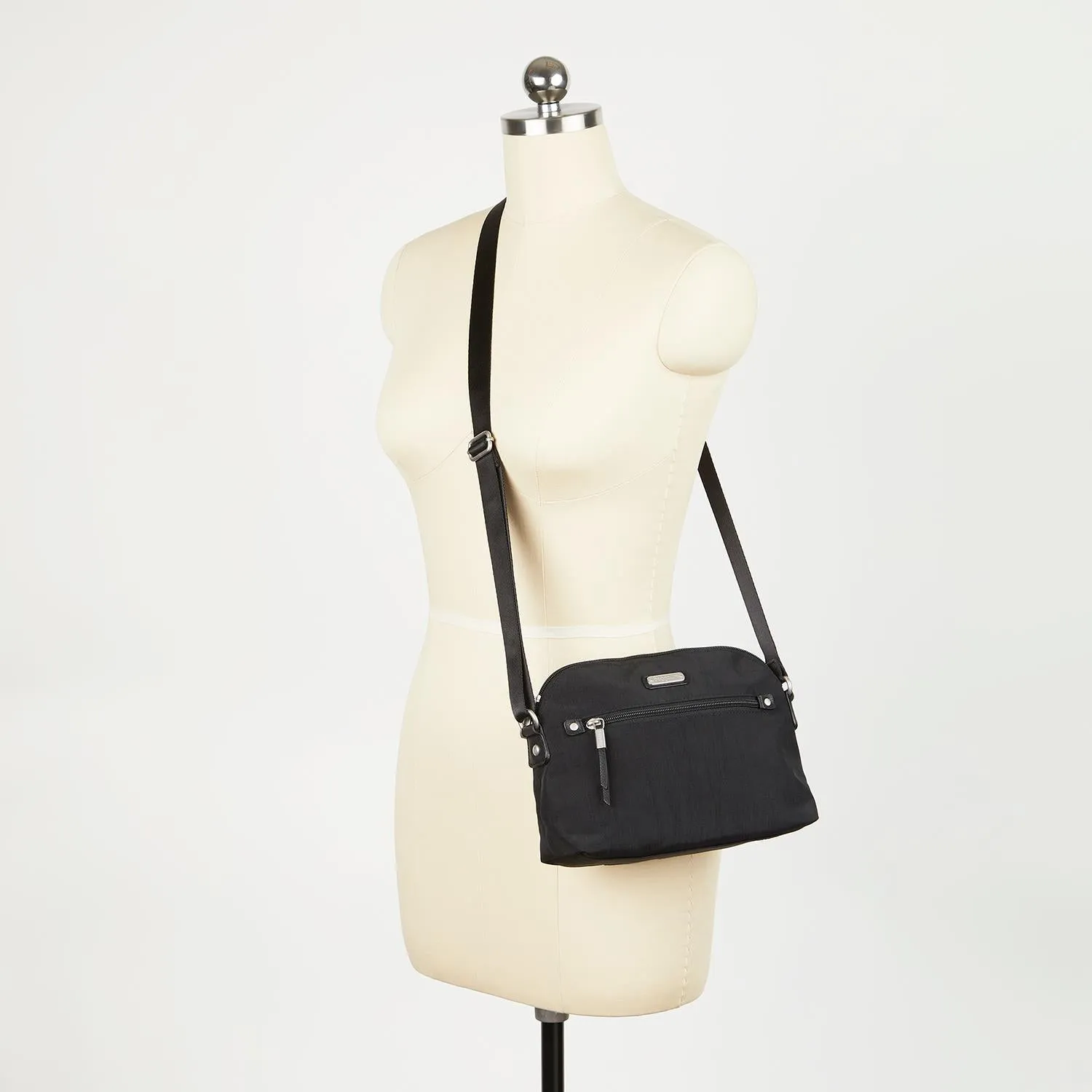 Baggallini Dome Crossbody Sterling Shimmer