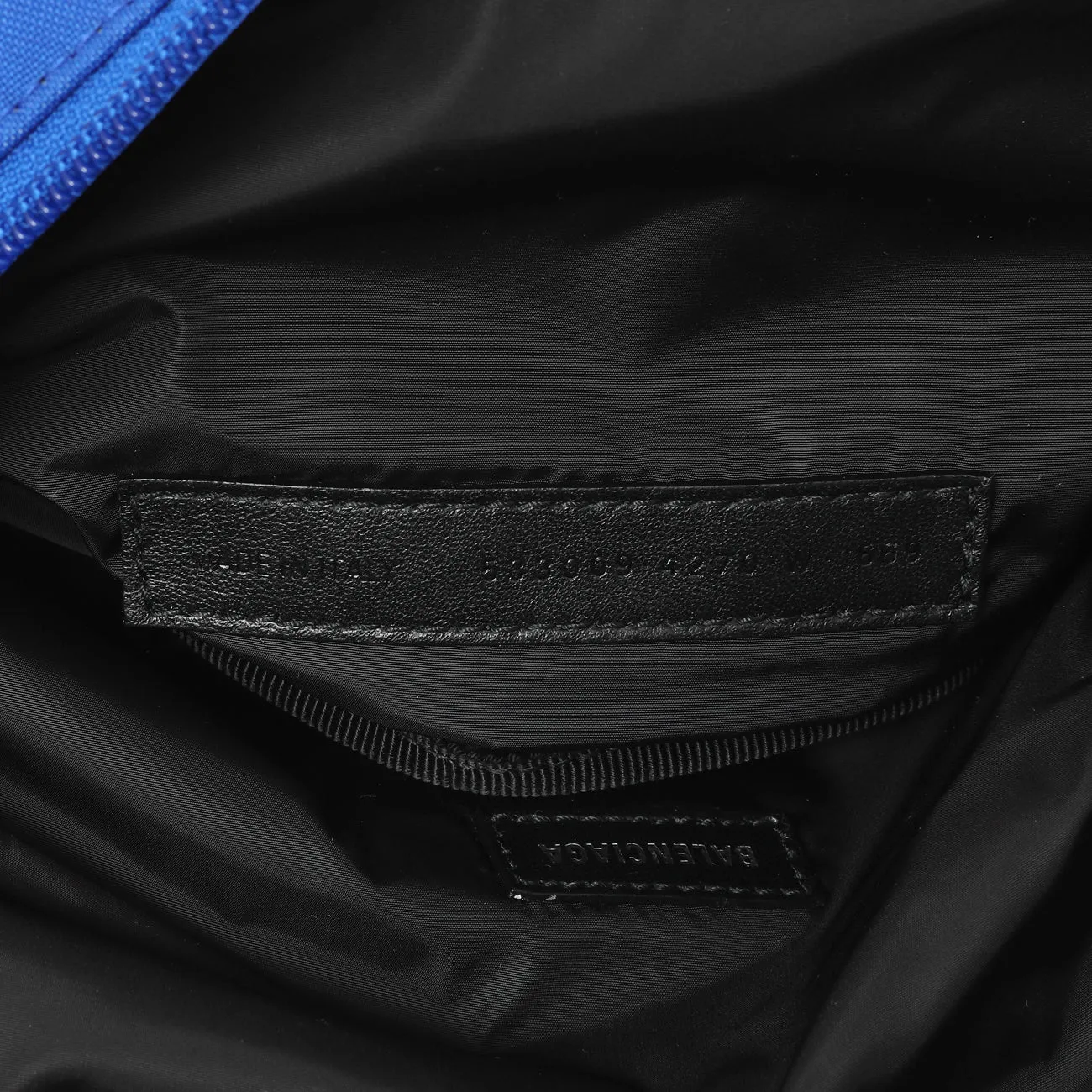 Balenciaga Electric Blue Sport Nylon Logo Wheel Belt Bag