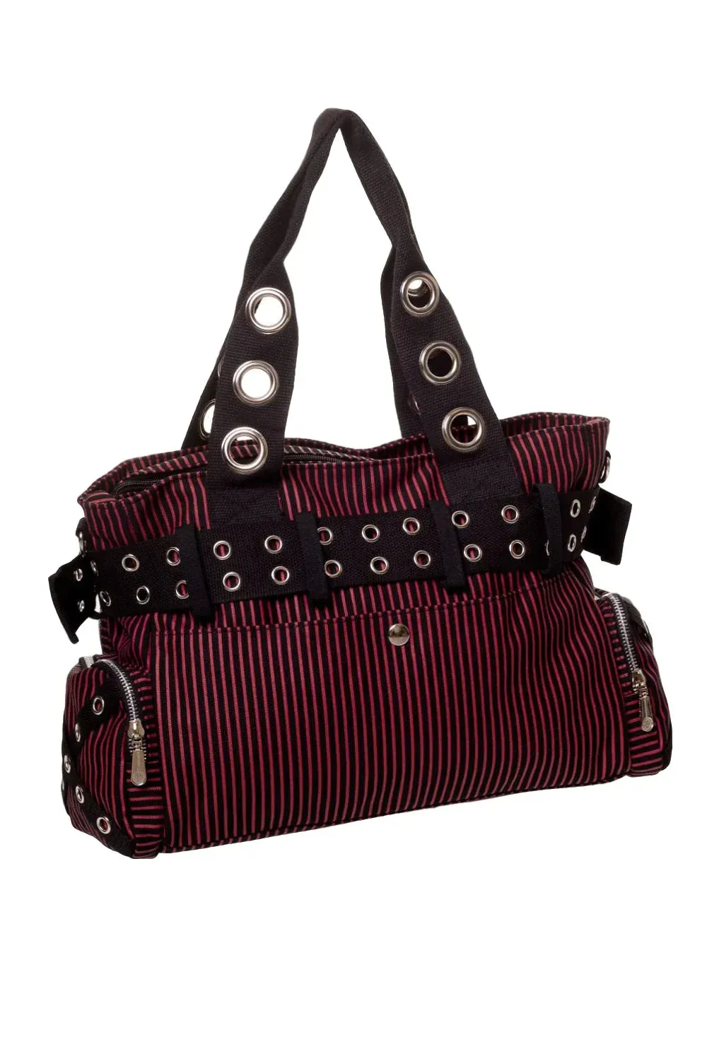 Banned Punk Handcuff Bag, Red