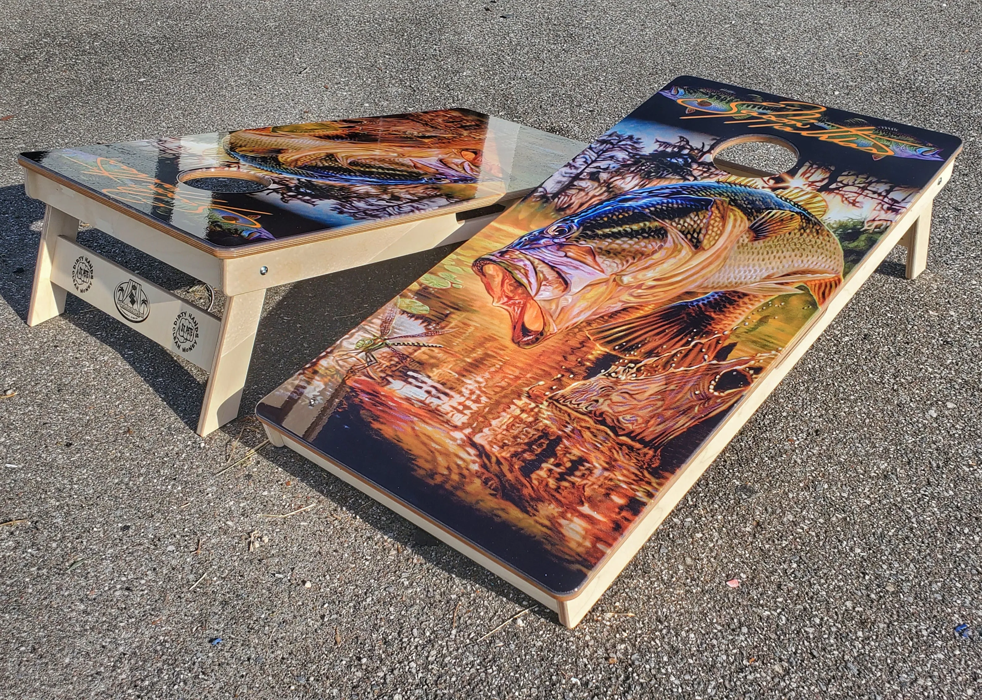 Bass Cornhole Boards by Jason Mathias
