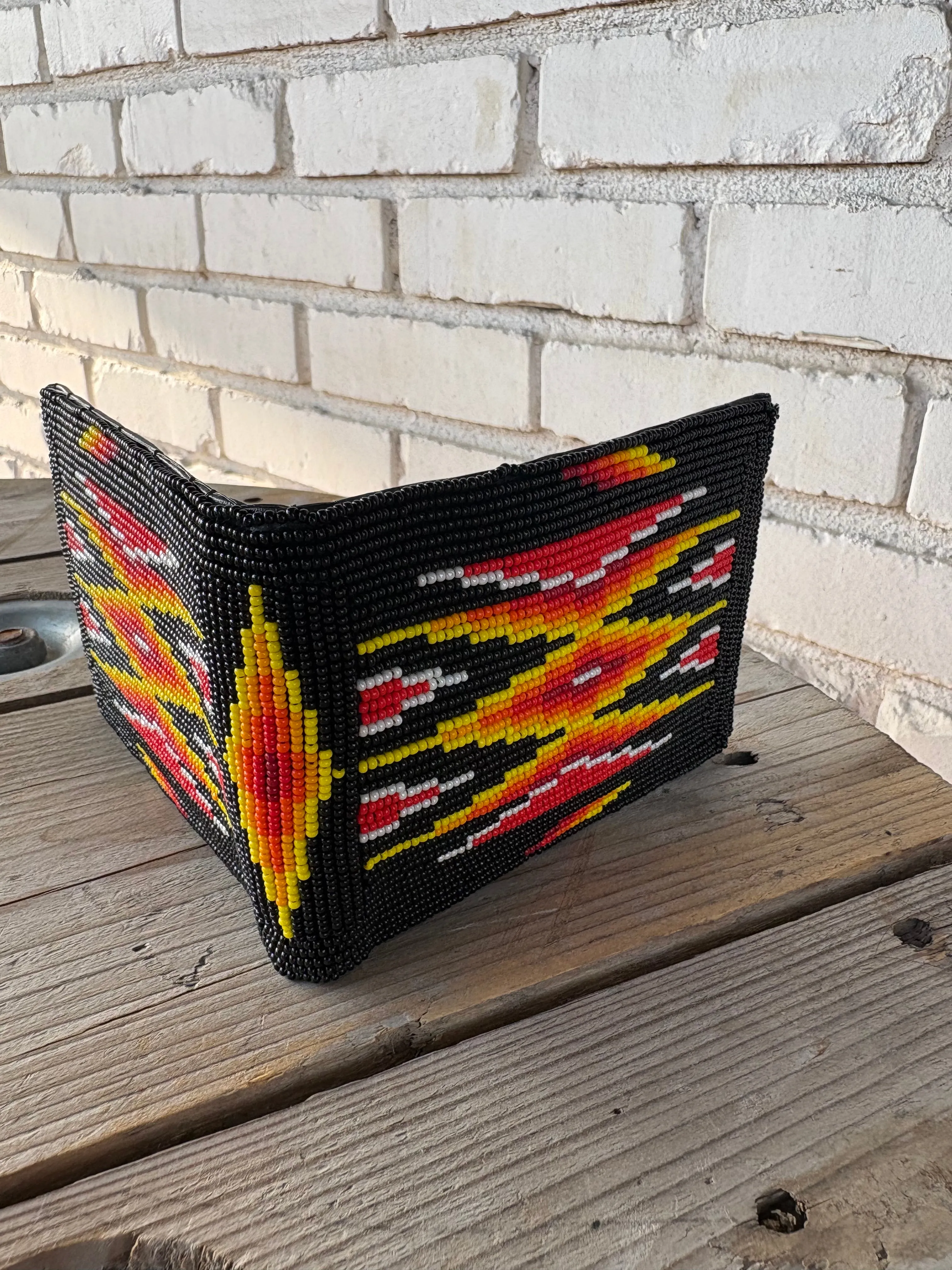 Beaded Bifold Wallet