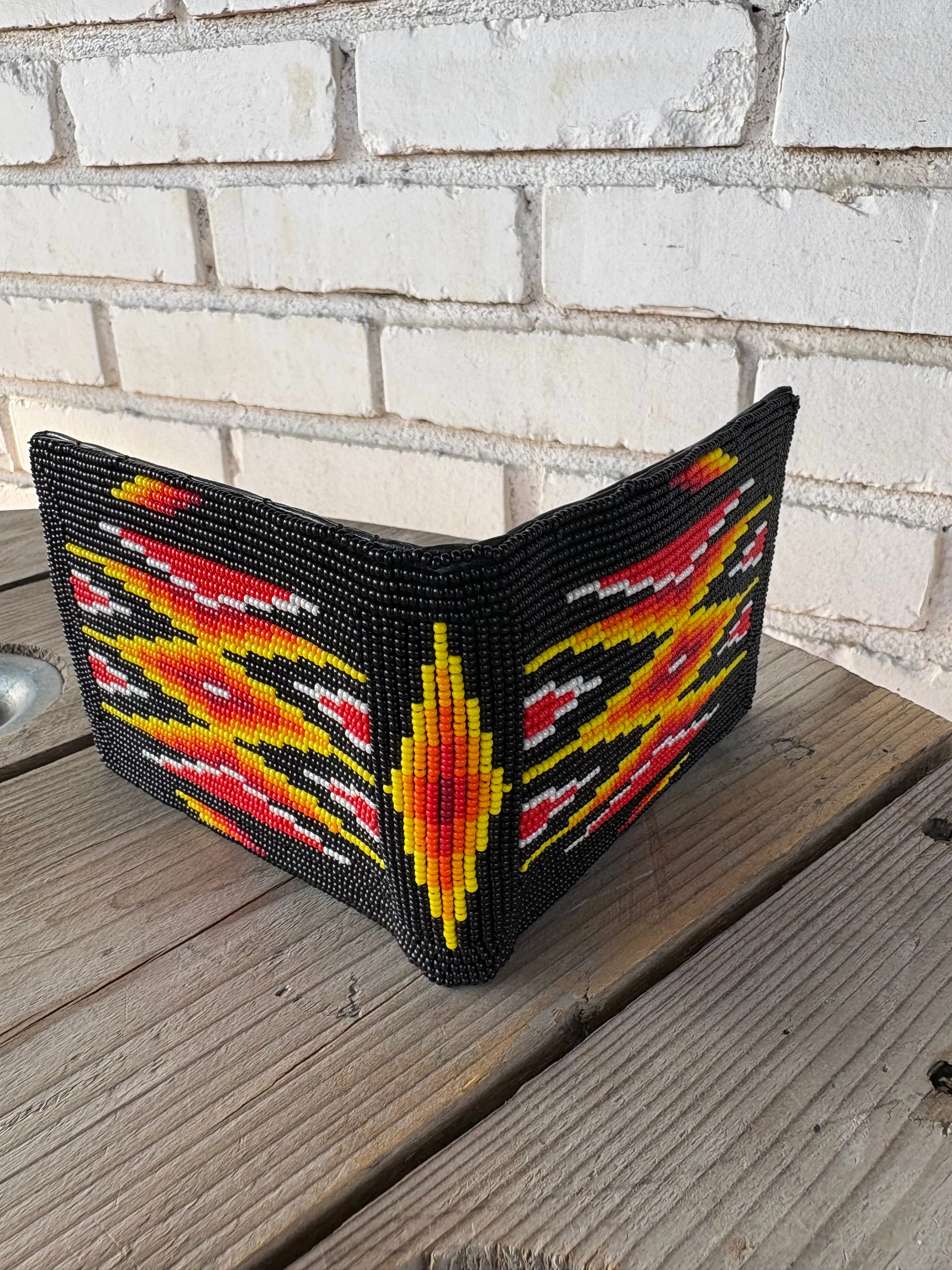 Beaded Bifold Wallet