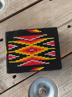 Beaded Bifold Wallet