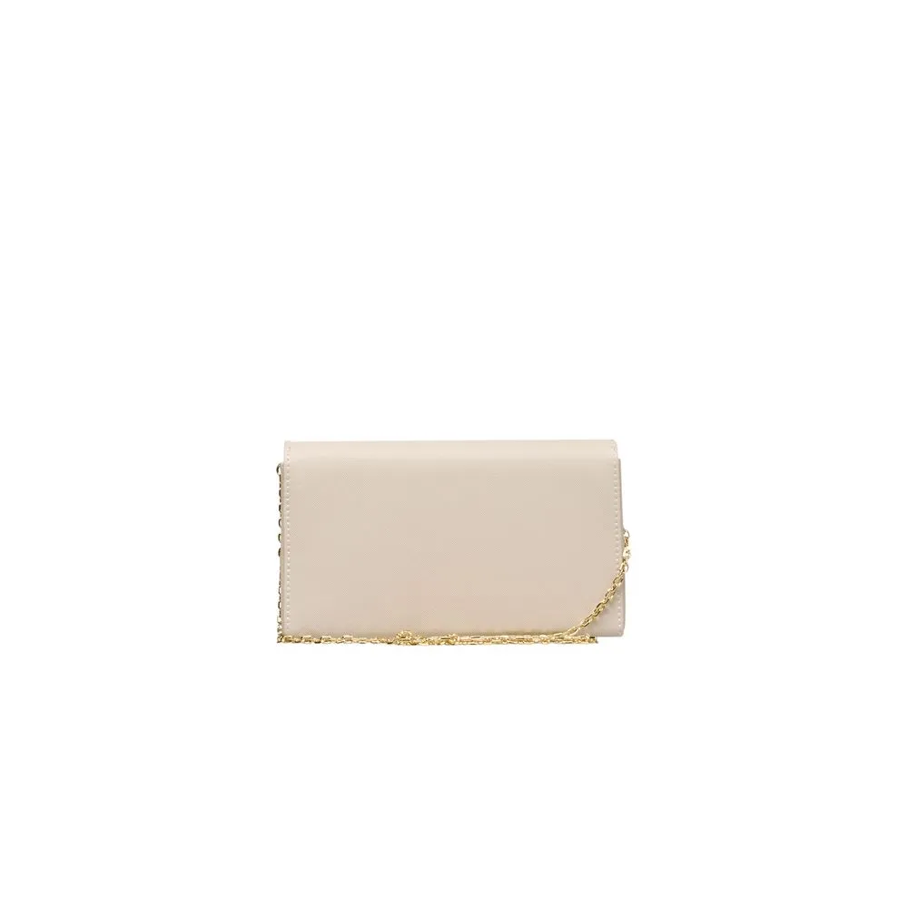Beige Polyethylene Women Crossbody